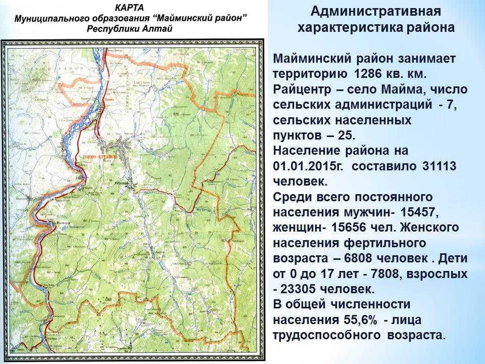 Кадастровая карта майма